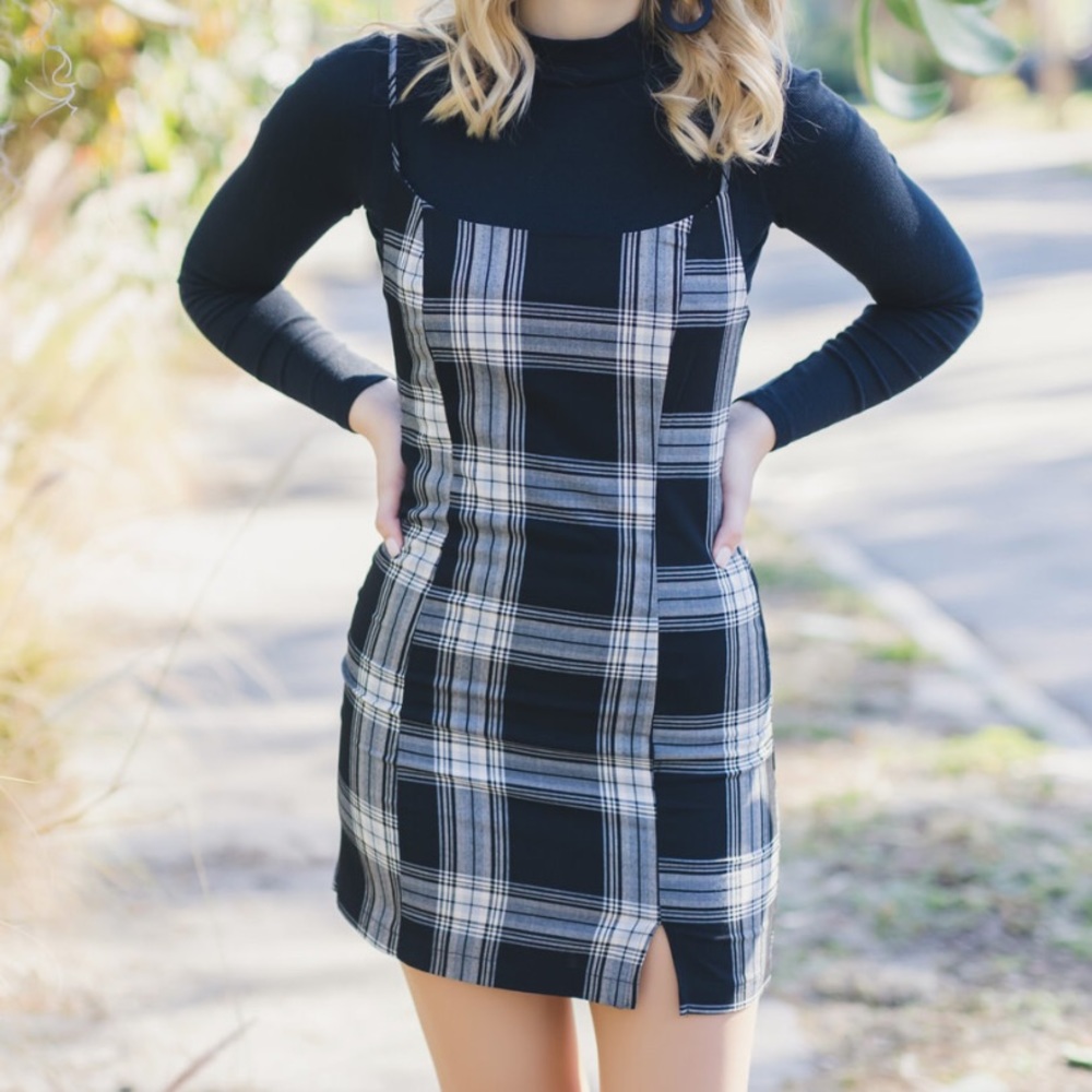 forever 21 blue/black/white striped dress size small